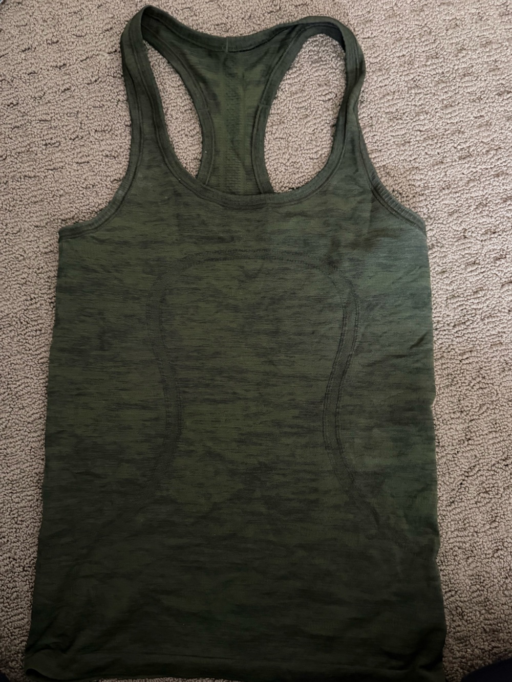 lululemon athletica Dark Olive Green Racerback Tank